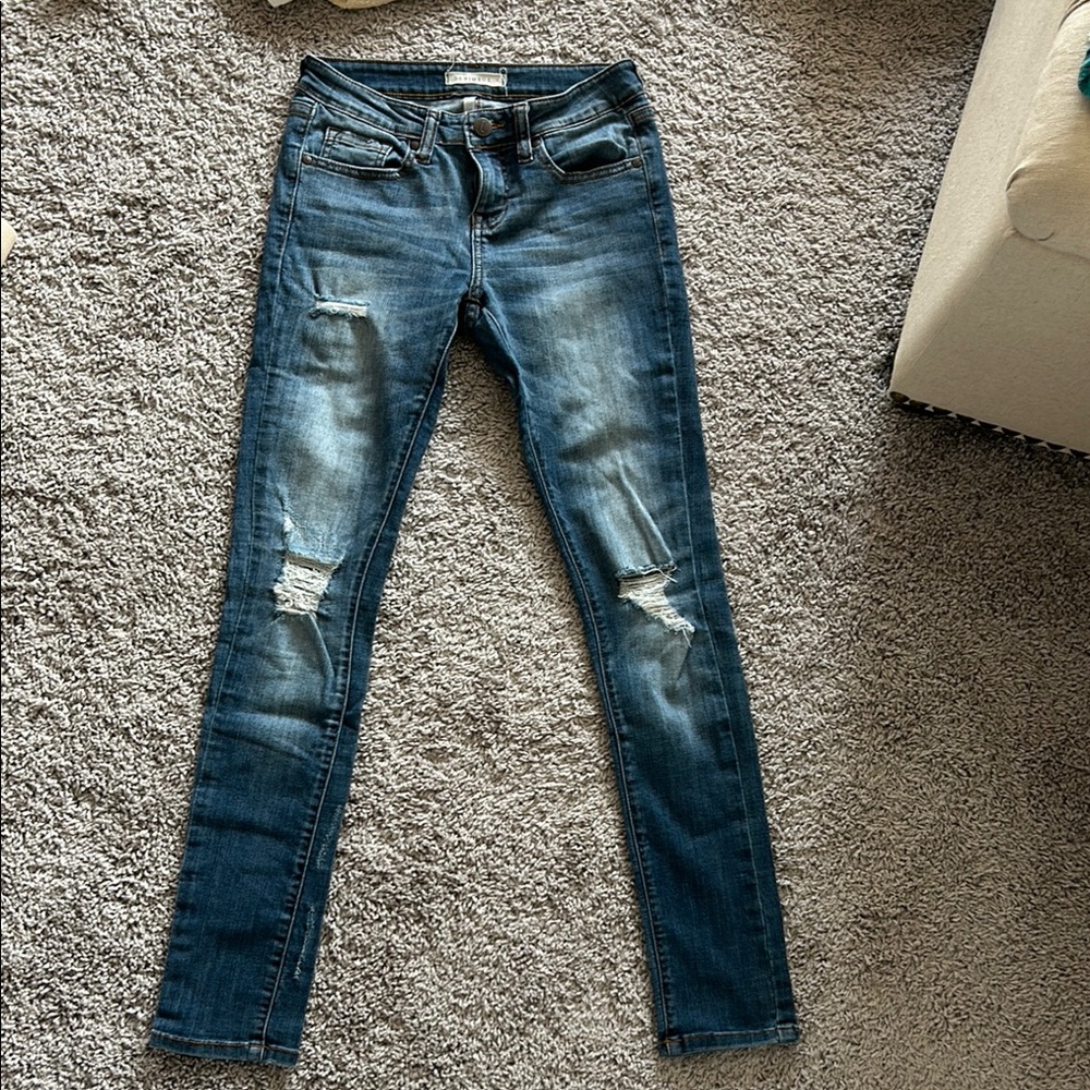 Denim Box Blue Skinny Jeans for Women